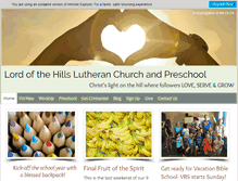 Tablet Screenshot of lordofthehills.org